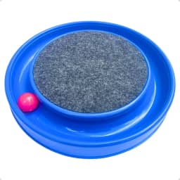 Arranhador Interativo Azul para Gatos com Bolinha Antientresse