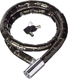 Cadeado Grosso Premium Corrente Trava Antifurto Moto Bike Trava Portão Capacete Com 2 Chaves