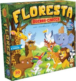 Pais e Filhos - Quebra-Cabeça Madeira Floresta, 30 Peças, Multicor, Multicor