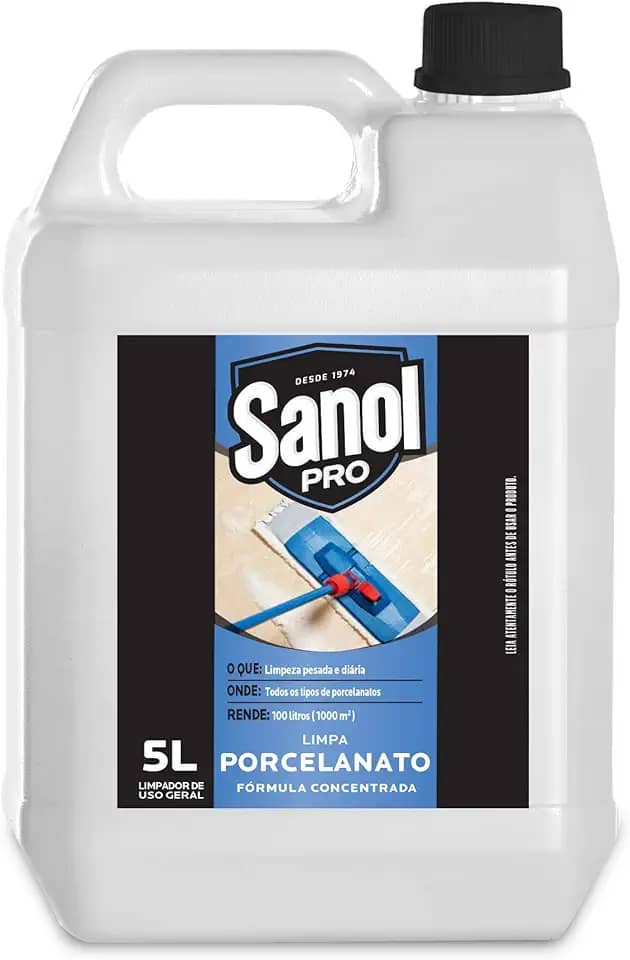 Sanol Pró Limpa Porcelanato 5 Litros Branco