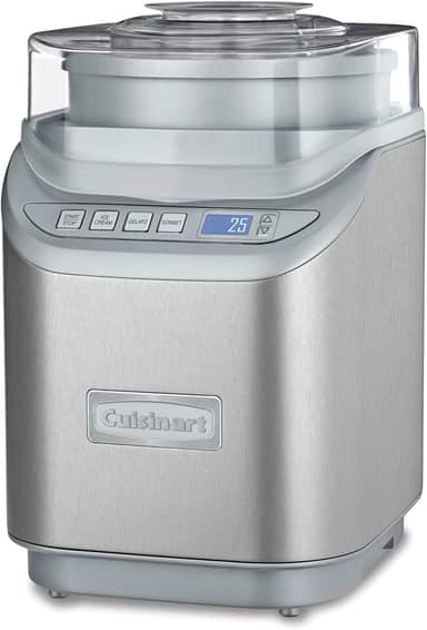 Cuisinart Máquina De Fazer Sorvete, 2 Litros, Cool Creations Frozen Yogurt, Gelato, Sorbet Maker, Tela Lcd E Timer, Aço Inoxidável, Ice-70P1