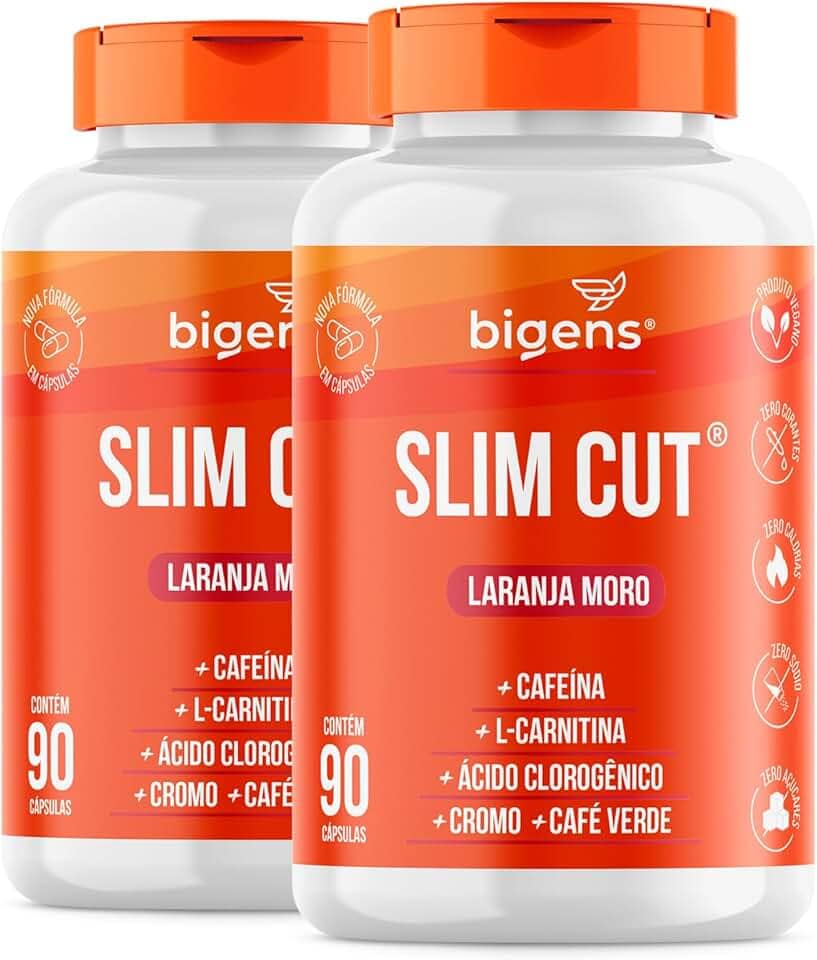 Laranja Moro (Morosil®), Cafeína, Café Verde, Cromo, Biogens, Kit 2x 90 Cápsulas