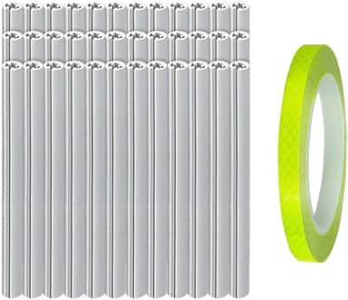 36 Marcadores de Raio de Bicicleta Refletivos para Maior Visibilidade com Adesivos de Advertência para Fácil Instalação