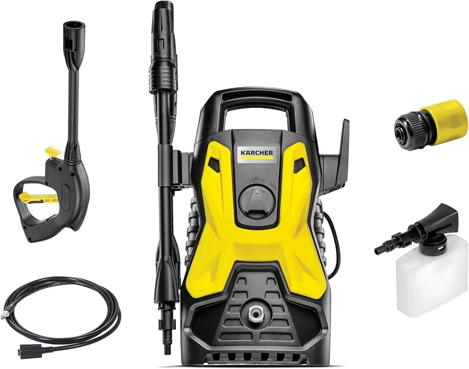 Kärcher Lavadora de Alta pressão Prática Black 1500 PSI/Libras 1400W 300L/h com Aplicador de Detergente e Lança Regulável 127V