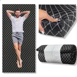 Colchonete de Camping Dobrável Solteiro espuma D28 190x88x6cm resisteente leve e muito confortavel barraca acampamento viagem visita