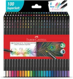 Lápis de Cor, Faber-Castell, EcoLápis Supersoft, 1207100SOFT, 100 Cores