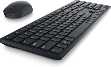 Dell KM5221W Pro Teclado sem fio e mouse Combo, teclas programáveis e luz indicadora da bateria - Preto