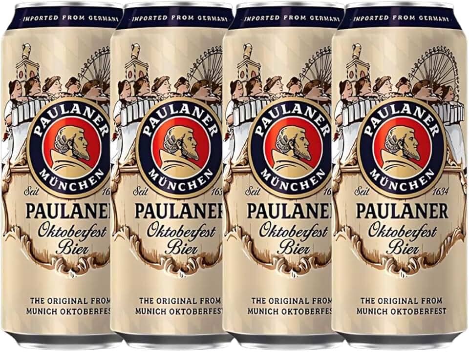 Kit 4 Cervejas Paulaner Edição Especial Oktober Bier 500ml