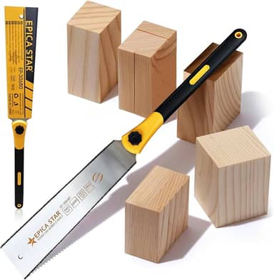 Serra Manual de Madeira, 66 cm, Serra Lâmina Flexível de Borda Dupla, 7/12 TPI, Corte Nivelado Japonês Afiado