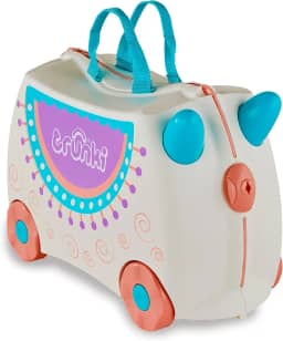 Trunki Mala de viagem infantil original e bagagem de mão, Lola, a lhama (creme), Individual
