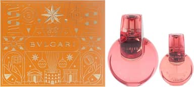 Bvlgari Omnia Coral para mulheres – Conjunto de presente de 2 peças 100 ml EDT Spray, 14,2 g EDT Spray