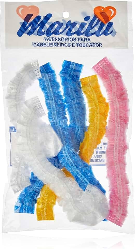 Touca Banho Descanso com 6 Unidades Plástica - Marilu