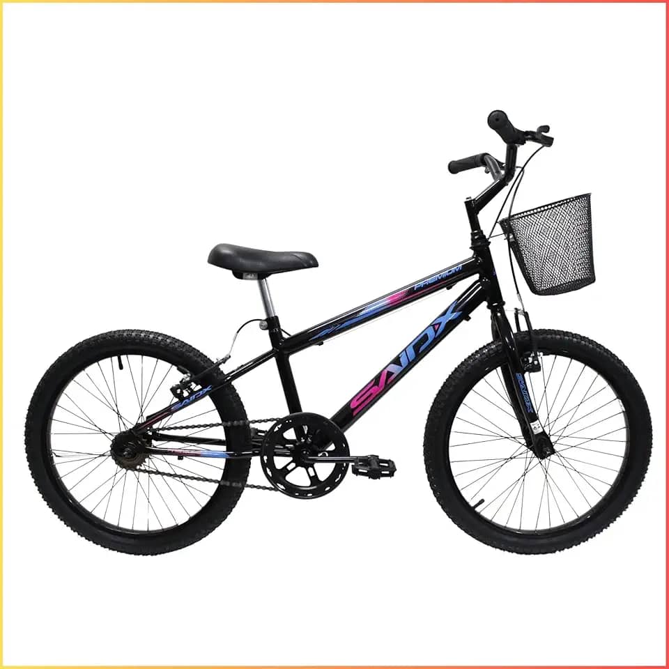 Bicicleta Aro 20 Infantil Saidx Premium Bike Freios V Brake Aro em Alumínio Feminina e Masculina