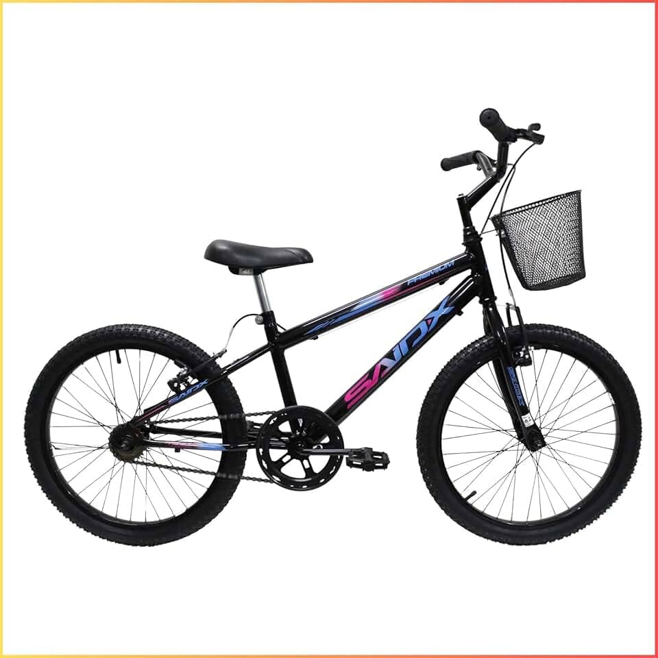 Bicicleta Aro 20 Infantil Saidx Premium Bike Freios V Brake Aro em Alumínio Feminina e Masculina