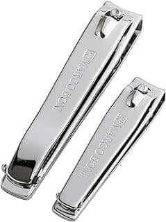 Marco Boni Kit De Cortadores Para Unhas Grande E Pequeno 1868 Aço Carbono 2 Itens