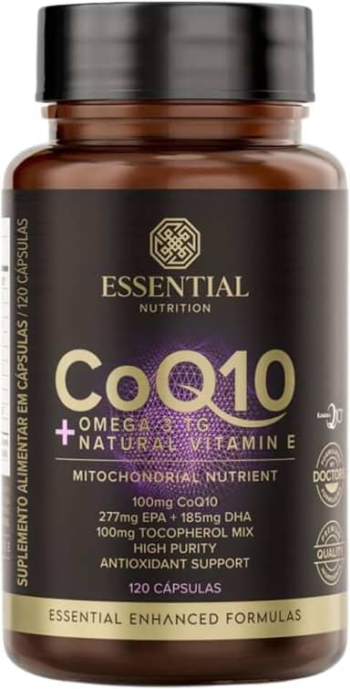 Coq10 + Ômega 3 TG Essential Nutrition 120 Cápsulas