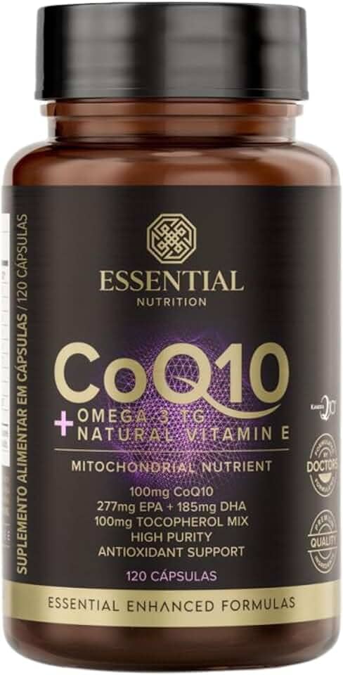 Coq10 + Ômega 3 TG Essential Nutrition 120 Cápsulas