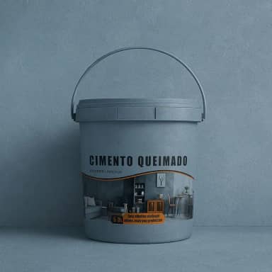 Revestimento Cimento Queimado Piso E Parede Pronto Pra Uso 5Kg