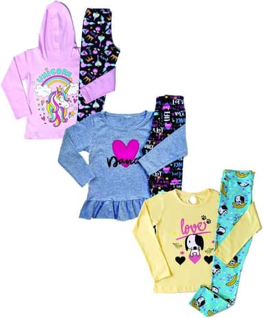Roupa Infantil Juvenil Menina Com 3 Conjuntos de Inverno - 1 ao 16