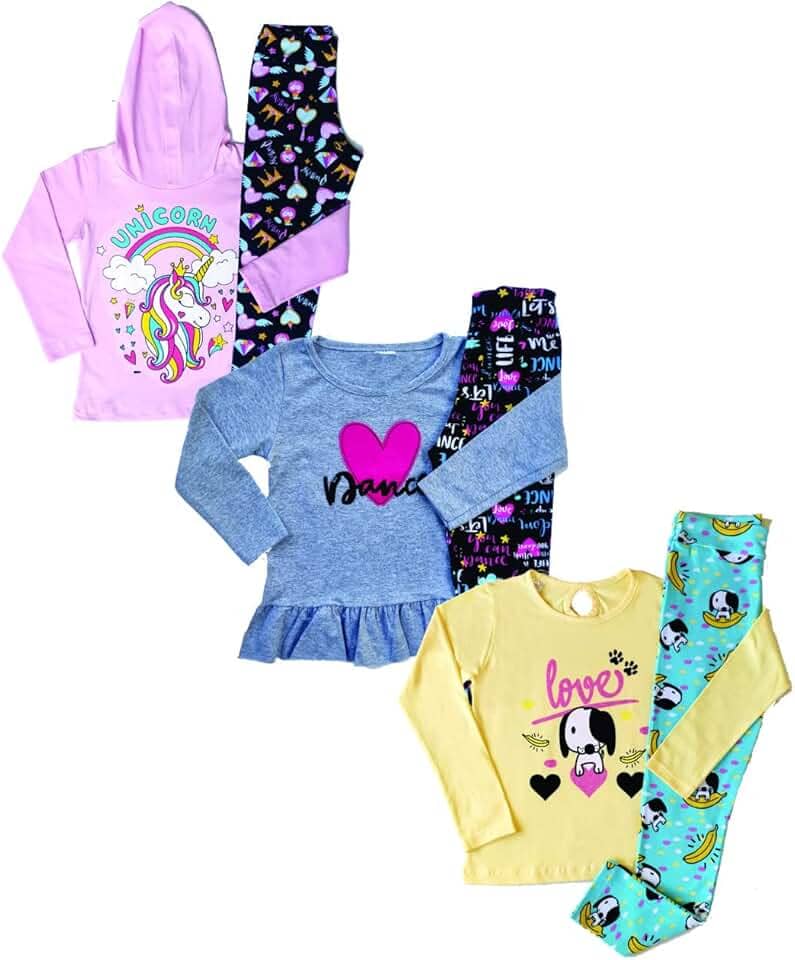 Roupa Infantil Juvenil Menina Com 3 Conjuntos de Inverno - 1 ao 16