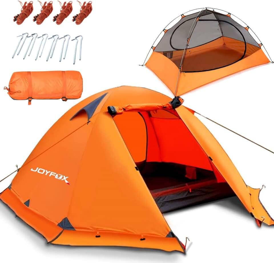 JOYFOX Barraca de Camping 3 Pessoas RAINFLY Alumínio Ultralight Upf 50 Coluna D'água de 3000mm