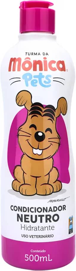 Turma da Mônica Pet Condicionador Para Pêlos De Cães Neutro Hidratante Turma Da Mônica 500 Ml Rosa