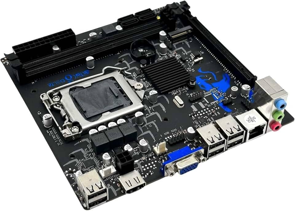 Placa Mãe H61S Micro-atx Chipset Intel H61 Audio LGA 1155 16GB de RAM DDR3 4 portas SATA II USB 2.0 Para Processadores Pentium e Celeron 2ª e 3ª Geração - Aitek DELTA H61MK