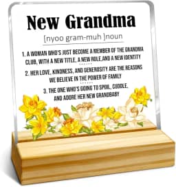 Novos presentes para avó, presentes para avó pela primeira vez, ideias de presentes para novas avós, presentes de dia das mães, presentes de aniversário, presentes de Natal, ideias de presente de ação