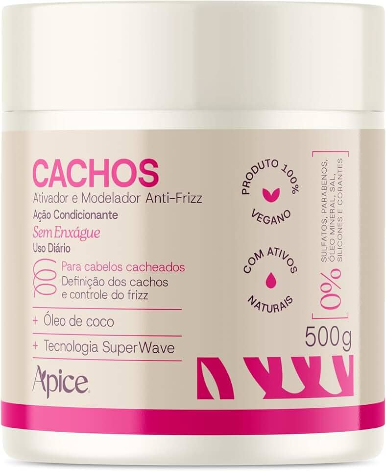 Ativador e Modelador Anti-frizz Cachos 500gr - Nova Fragrância