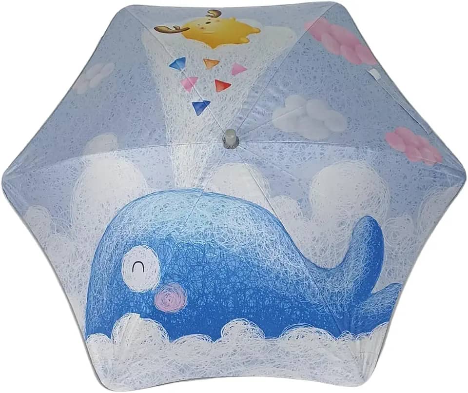 Guarda-Chuva Infantil Blackout Estampas Lúdicas Proteção Solar UV Seguro para Crianças Reforçado