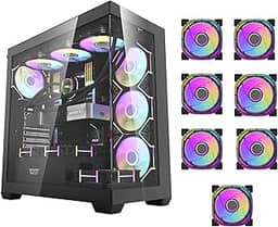 Gabinete Gamer Aigo Darkflash DS900 | Mid-Tower | Lateral de Vidro | Preto | DS900-BLACK