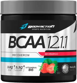 Bcaa 12.1.1 Recoveron (100g) Sabor Morango Bodyaction
