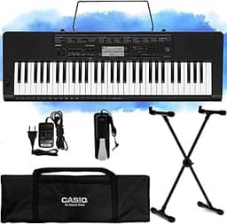 Kit Teclado Casio CTK-3500 5/8 61 Teclas Sensíveis Completo
