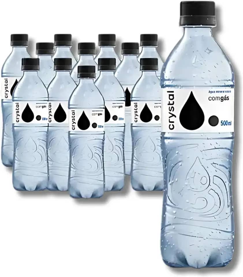 Água com Gás 500ml | Kit com 12 Unidades – Natural, Refrescante e Leve
