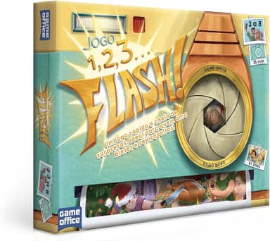 Toyster - Jogo 1 2 3.. Flash! - Jogo de Cartas Dinâmico, Rápido e Estratégico para Famílias - Game Office