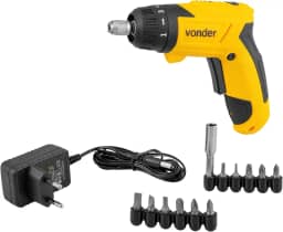 Vonder, Parafusadeira A Bateria 3,6 V, Carregador Bivolt, Jogo Com 12 Acessórios, Pbv 120.