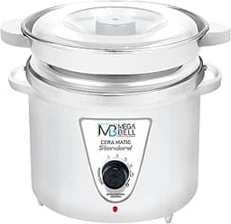 Mega Bell, Panela aquecedora de cera para depilação, Termocera, Cera-Matic Standard, Com refil, Bivolt, 900g, Branca