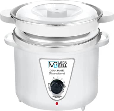 Mega Bell, Panela aquecedora de cera para depilação, Termocera, Cera-Matic Standard, Com refil, Bivolt, 900g, Branca