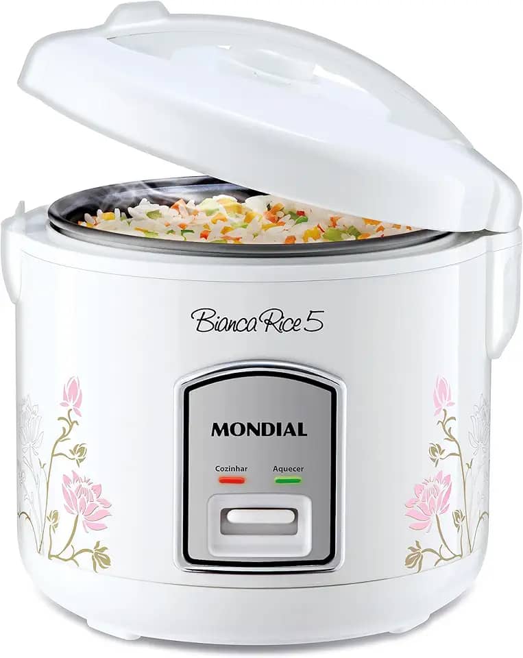 MONDIAL Panela De Arroz Bianca Rice 5, Branco, 400W, 220V - NPE-05-5X