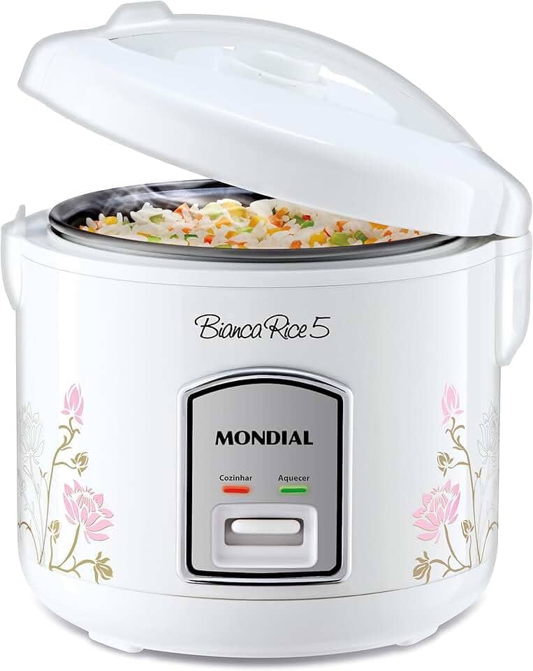 MONDIAL Panela De Arroz Bianca Rice 5, Branco, 400W, 220V - NPE-05-5X