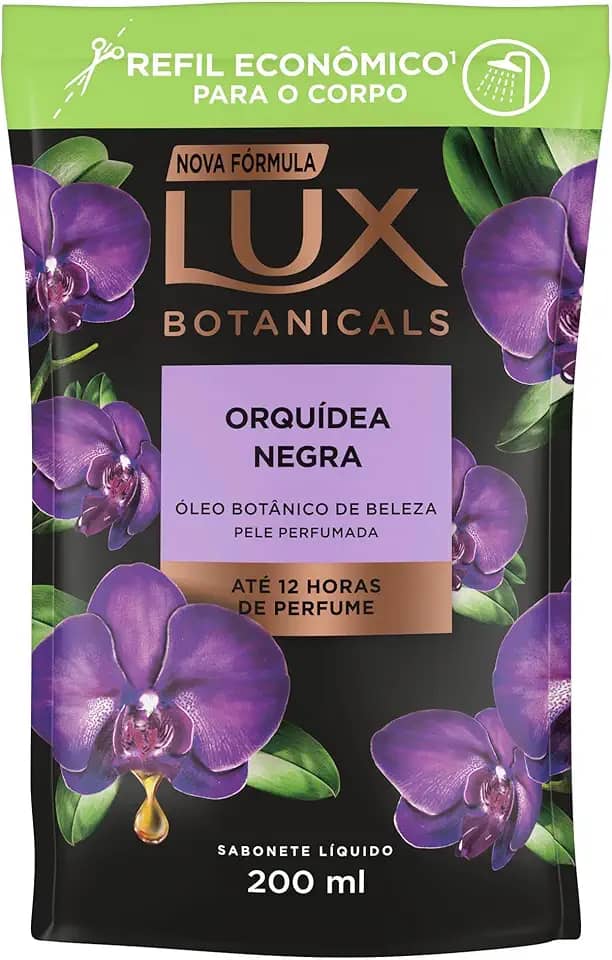 Sabonete Liquido Lux Botanicals Orquidea Negra 200ml Refil