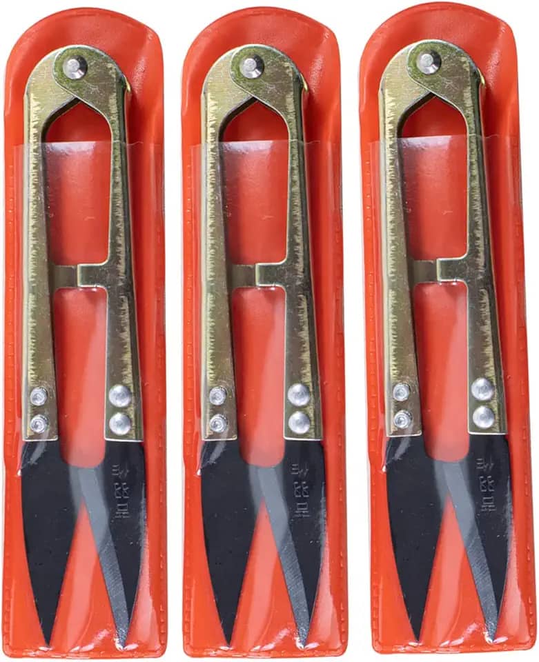 KIT 3 TESOURA ALICATE DE ARREMATE DE METAL DOURADA PARA CORTE COSTURA OU PODAR