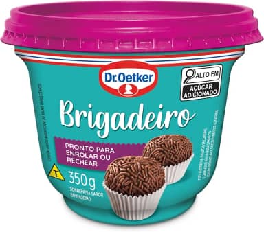 Dr. Oetker Doce de Festa, Sabor Brigadeiro, Sobremesa Deliciosa, Pronta Para Enrolar, 350g