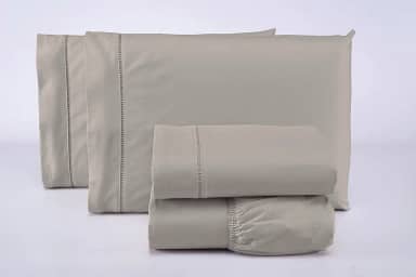 Jogo Lençol Casal 3 Peças 400 Fios 100% Algodão Premium (Bege)