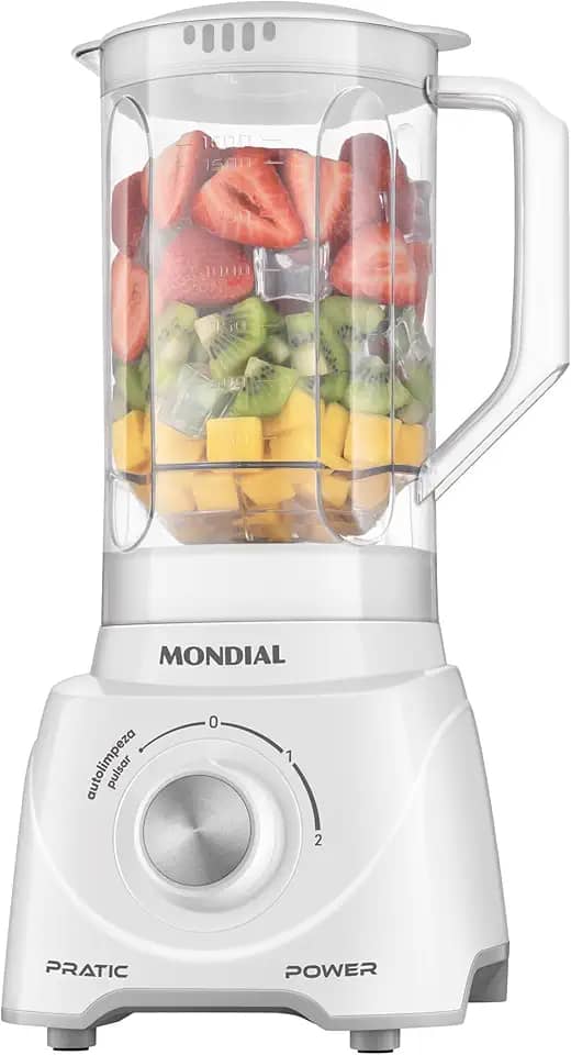 Liquidificador Pratic Power, Mondial, Branco, 550W, 220V - L-97-W