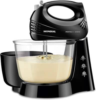 MONDIAL Batedeira Prática Due, Preto, 400W, 110V - B-45-B