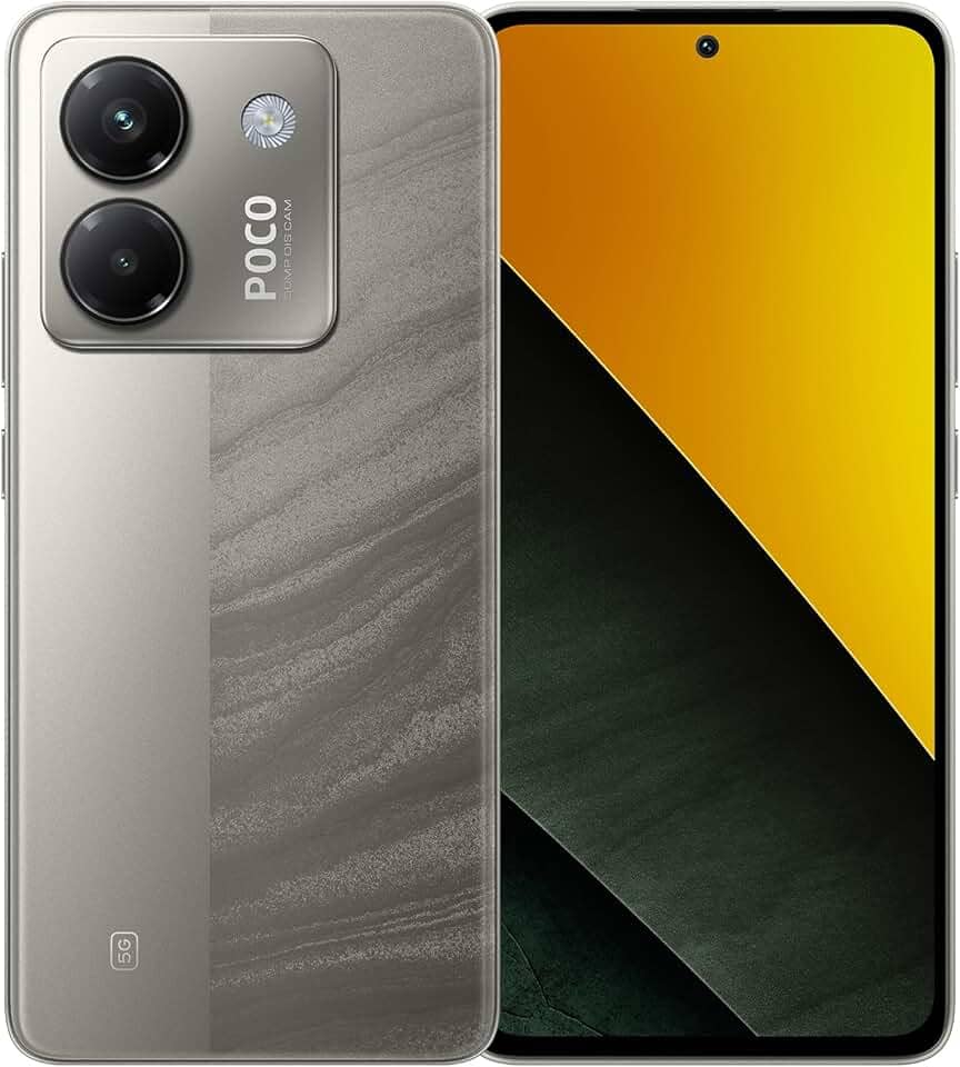 Xiaomi Smartphone POCO M7 Pro 5G 256GB 8GB RAM | Processador Ultra Potente Dimensity 7025 | Tela AMOLED FHD+ 120Hz com Proteção Ocular | Bateria 5110mAh com 45W Turbo Charge (Silver, 8+256GB)