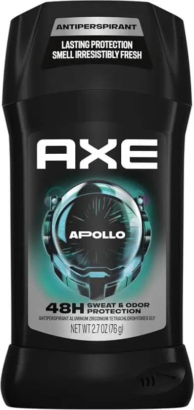 AXE Desodorante antitranspirante Apollo 48 horas contra suor e proteção contra odores para frescor de longa duração, desodorante masculino de sálvia e cedro 76,5 g