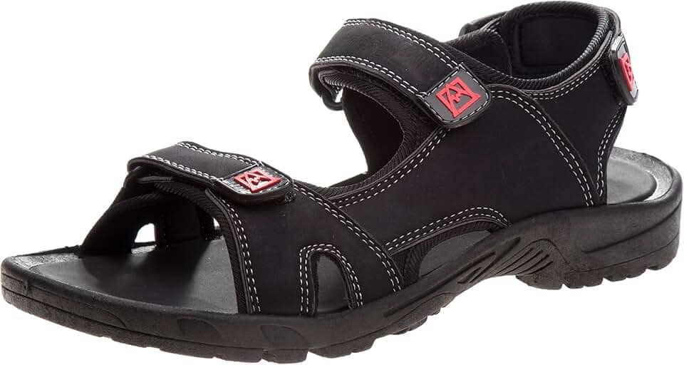 Sandália masculina de bico aberto com alça ajustável – Sandália pescador impermeável verão praia adulto sapato aquático