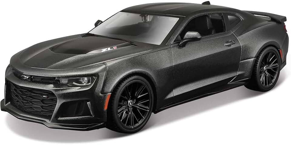 2017 Camaro Zl1 Kit em Metal para Montar 1/24 Maisto Cinza